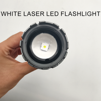 Lanterne puissante de chasse à lumière tactile rechargeable d'urgence personnalisée porte-clés portable longue portée lampe de poche LED laser blanche