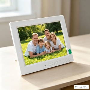 Reloj Electrónico Digital Personalizable <span class=keywords><strong>de</strong></span> 8 Pulgadas, Marco <span class=keywords><strong>de</strong></span> Fotos, Reproductor <span class=keywords><strong>de</strong></span> Video <span class=keywords><strong>MP4</strong></span>/AVI, Reproductor <span class=keywords><strong>de</strong></span> Audio MP3, Resolución 800x600, Plástico ABS - Product Image 3