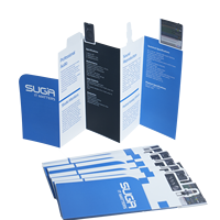 Service d'impression de brochures de dépliants personnalisés avec papier offset et matériaux en carton, y compris l'impression de cartes postales