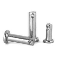 Norme chinoise GB882, axe en acier au carbone galvanisé, goupille cylindrique à tête plate fendue, goupille de positionnement en forme de T, M5-M30