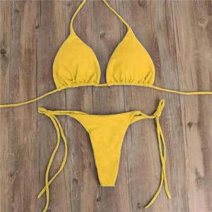 Costume da Bagno da Donna di Alta Qualità, <span class=keywords><strong>Bikini</strong></span> a Due Pezzi con Laccetti Regolabili e Stampa Personalizzata, Modello Backless per la Spiaggia - Product Image 6