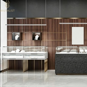 Jewelry Watch Luxury Goods Shop Interior Design Full Room Customization Glass Display Cabinet Jewelry Showcase Store Decoration - Product Image 3