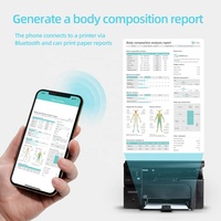 Báscula de Baño con Analizador de Impedancia Bioeléctrica y Composición Corporal, Capacidad de 180 kg, para Fitness
