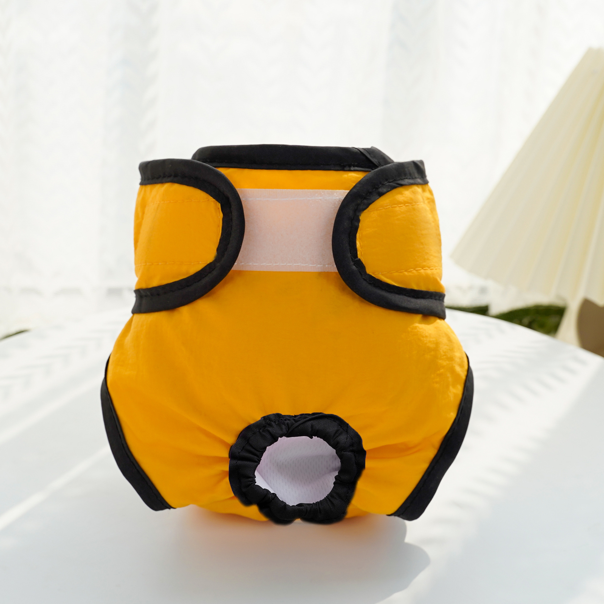 Pantalon menstruel chien femelle jaune
