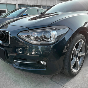 Bmw Headlight Brow Stickers Piano Black Carbon Fiber Texture For F20 F21 2011 2014 Exterior Modification - Product Image 3