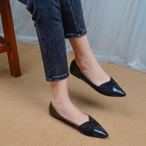 Spring and Summer Pointy Single <strong>Shoe</strong> <strong>Women</strong> Cloth Flat <strong>Shoe</strong> <strong>Boat</strong> - Product Image 4