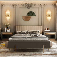 Applique murale LED de luxe moderne avec design en cristal pour chambre et salon, éclairage intérieur