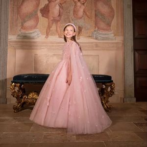 Abiti da Damigella Personalizzati con Fiori per Matrimonio, Scintillanti con Decorazioni Floreali 3D, Splendidi Abiti da Principessa per Feste di Compleanno, Banchetti e Balli - Product Image 3