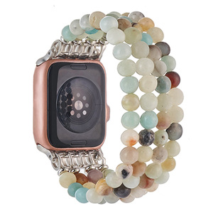 Pulseira de relógio de pedra natural, feito à mão, cura, cristal, multi camada, pedra de gema, relógio - Product Image 4