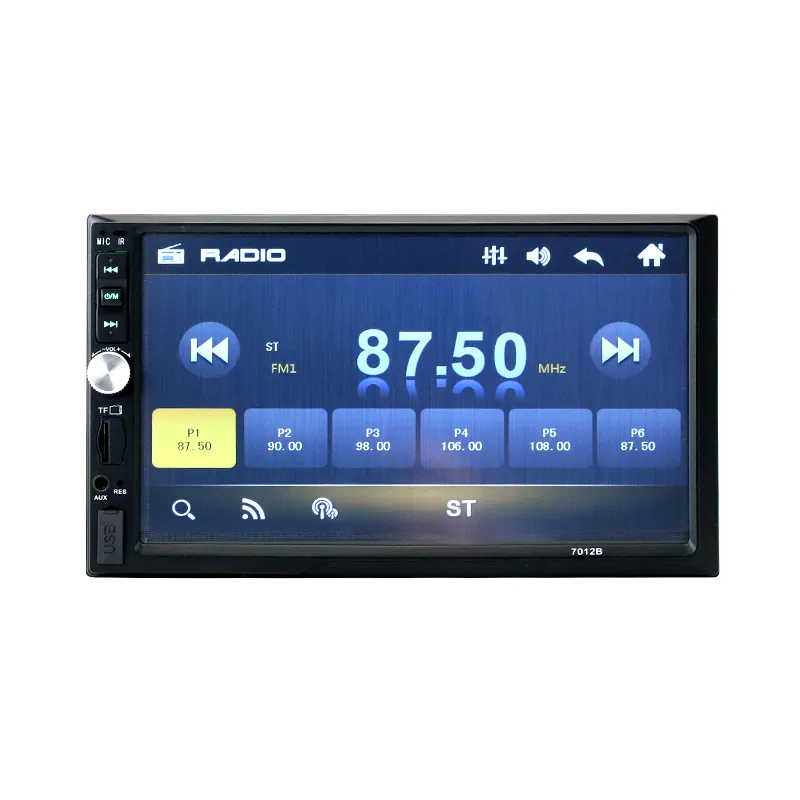 Radio de coche 2 Din con pantalla táctil de 7 ", estéreo, FM, Audio, reproductor MP5, SD, USB, mirror link, BT