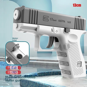 Pistola de Agua Revólver Transfronteriza <span class=keywords><strong>Glock</strong></span>, Pistola de Agua de Juguete con Pulverización Continua Mecánica, Mini Pistola de Agua de Broma - Product Image 3