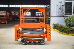 Plataforma Elevadora de Tijera Eléctrica Hidráulica Autopropulsada con Motor de Engranajes, Certificación CE, Altura de Elevación de 20 m, Capacidad de 450 kg, para Terrenos Accidentados - Product Image 6