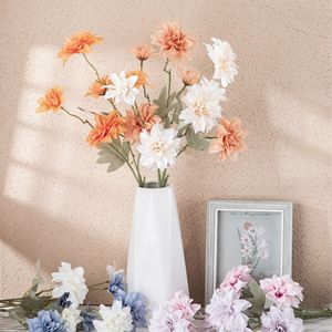 Fleurs artificielles CallaFloral, branche unique, en tissu tressé, décoration intérieure, blanc, rose, orange, bleu - Product Image 1