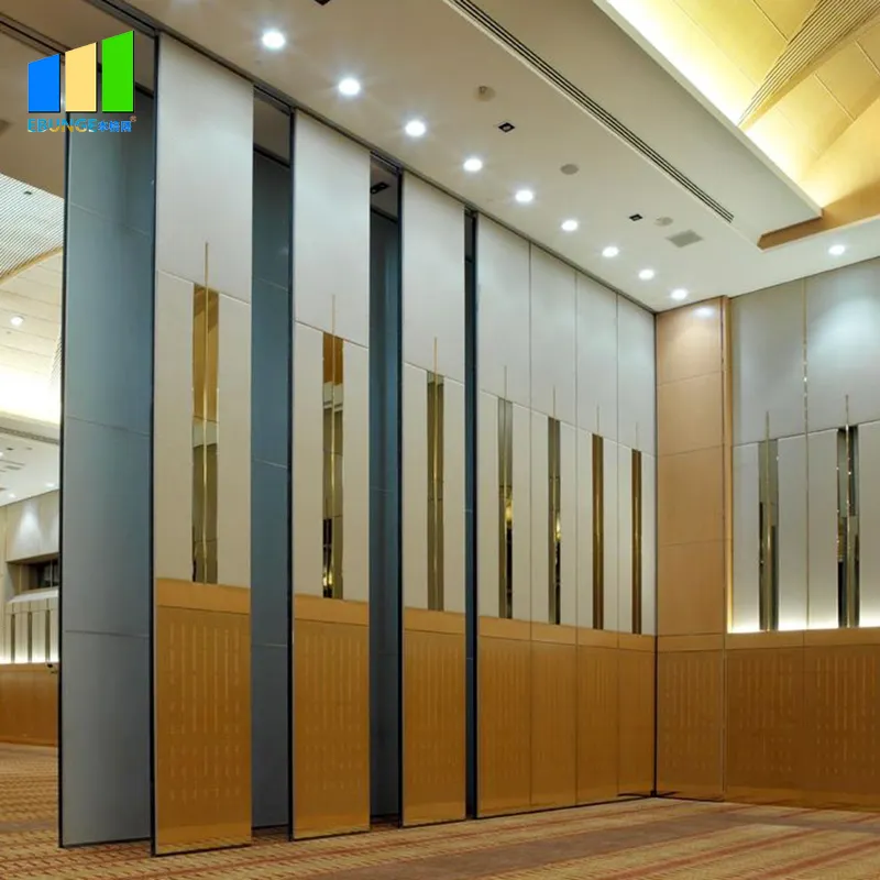 Деревянные передвижные офисные перегородки для ресторана Дубая, модульные звукоизоляционные акустические раздвижные складные экранные настенные перегородки