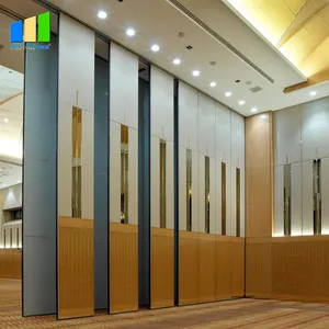 Tabique divisorio movible para Hotel, a prueba de sonido, Interior, decorativo, acústico, de aluminio, Operable, Arabia Saudita