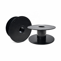 Bobina de Filamento de Plástico Vacía Reciclable y Ecológica de 3 kg, 250 mm, Negra, Reutilizable, para Enrollar Filamento de Impresora 3D PLA, ABS, PETG
