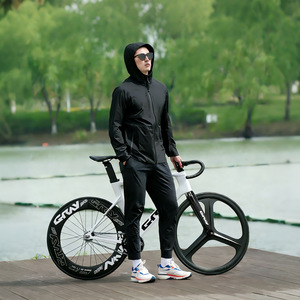 Vélo à pignon fixe gris F15, cadre en alliage d'aluminium de 28 pouces, vélo de route léger pour la conduite urbaine - Product Image 1