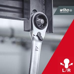 WIHA - 45421 Clé à cliquet à double anneau 4 en 1 commutable 10x17mm (45421) - EAN 4010995454210 CLÉS À CLIQUET - Product Image 4