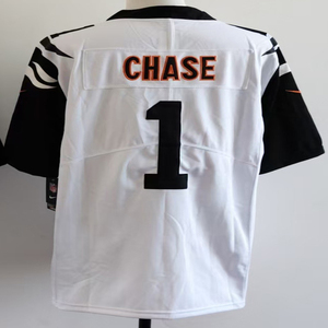 Maillot de football pour homme 2026, brodé, Joe Burrow 9, Dexter Lawrence II 7, Ja'Marr Chase 1, Tee Higgins 5, Tailles S-3XL - Product Image 3
