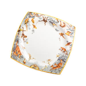 Juego de Platos y Tazones de Porcelana con Diseño de Tigre de la Selva, Estilo Americano, Cerámica para Uso en Hogar, Hotel o Restaurante, de Porcelana Fina - Product Image 5