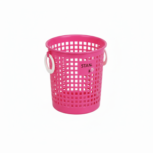 Cesto anello rotondo Inomata in rosso borse e cestini per biancheria durevoli - Product Image 1