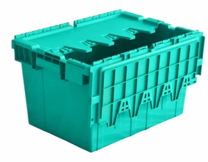 Low Price Wholesale Plastic Nested And Stacked Hinged Container With Lid Fruit Box Crates