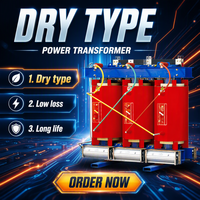 Transformateur de puissance immergé dans l'huile, léger, compact, monté en intérieur, stabilisation de tension 10-35 kV
