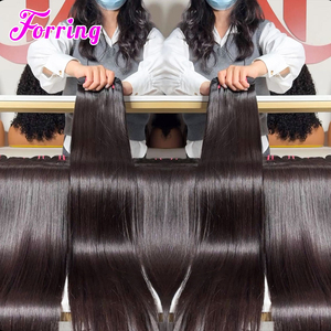 Lot de mèches de cheveux 100% naturels vierges du Vietnam, lisses, bruts, à vendre en gros, fournisseur de cheveux Remy avec cuticules alignées - Product Image 2