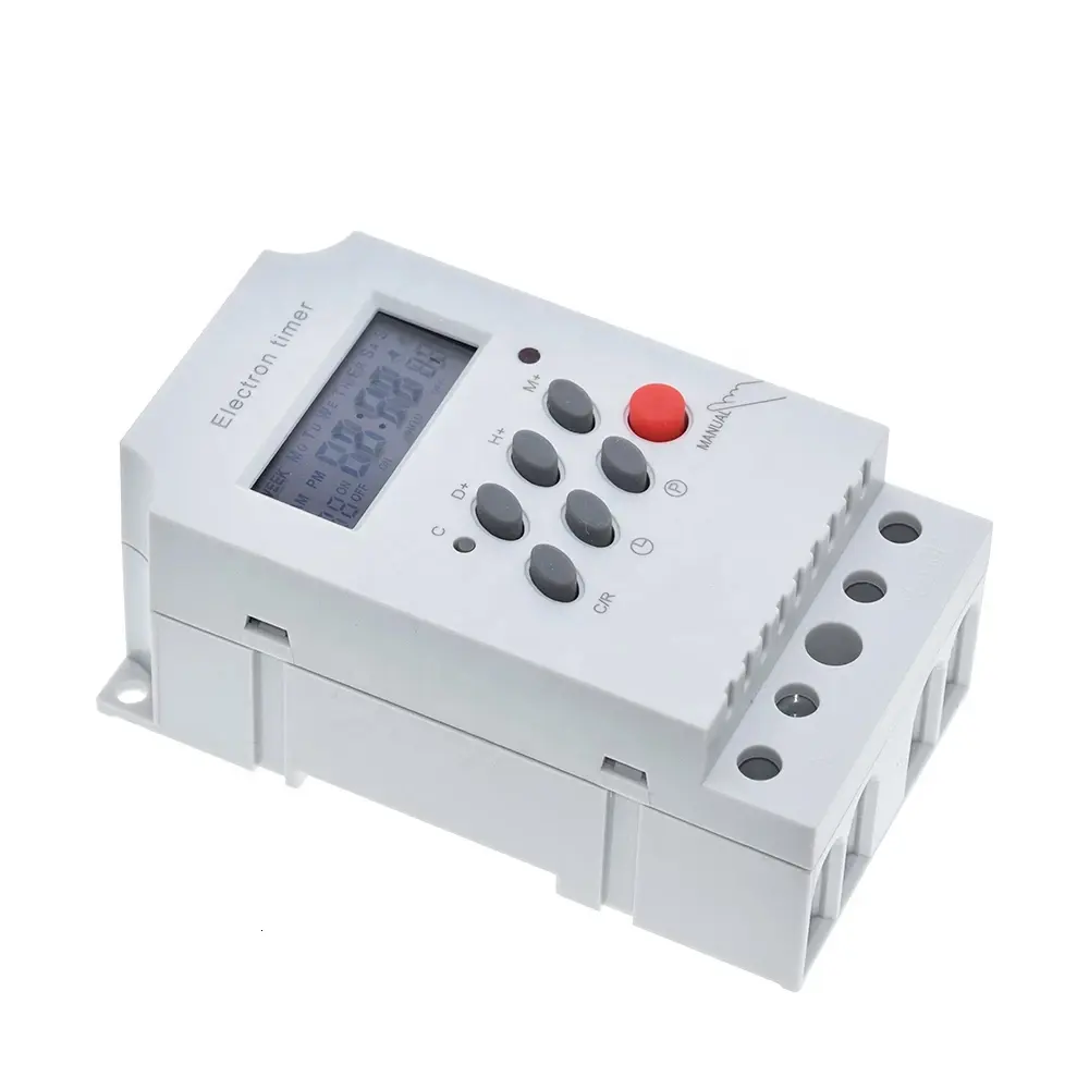 KG316T-II elektronik zamanlayıcı AC 220V 25A Din ray dijital programlanabilir elektronik zamanlayıcı anahtarı elektrikli ekipman kontrolü