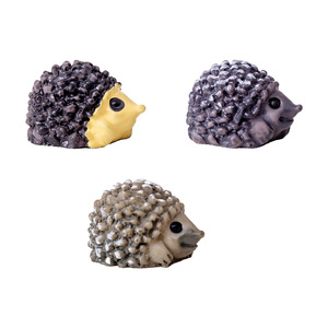 Penjualan langsung pabrik figur kartun hewan DIY kerajinan Resin dekorasi landak Mini untuk ornamen Bonsai rumah taman Desktop - Product Image 5