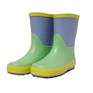 Thiết kế mới nhất của đồng bằng màu cao su mưa khởi động cho trẻ em - Product Image 1