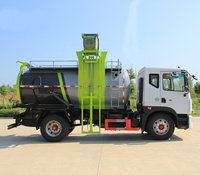 Camion de collecte des déchets de cuisine, séparation solide-liquide, camion à ordures pour la collecte des déchets alimentaires, transport des résidus de cuisine pour restaurant