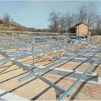 Structure de montage solaire au sol à vis de fondation, fournie par l'usine, support de fixation photovoltaïque à inclinaison réglable
