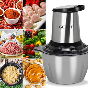 Procesador de Alimentos Eléctrico de 3L, Acero Inoxidable, Multifunción, Picadora de Carne, Picadora de Ajo, para Uso Doméstico en la Cocina - Product Image 2