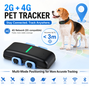 High Accurate 4G WIFI GPS Location IP68 Waterproof Animal Pet Collar GPS Health Smart Dog <strong>Sim</strong> <strong>Card</strong> GPS <strong>Tracker</strong> - Product Image 2