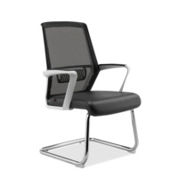 Chaise de bureau scolaire en maille à hauteur réglable, pivotante, avec appui-tête réglable en hauteur, inclinaison 90-125°, accoudoirs fixes en nylon, support lombaire ergonomique