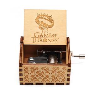 <span class=keywords><strong>Caja</strong></span> de mano de madera para graduación, Juego de tronos tallados, regalo <span class=keywords><strong>Musical</strong></span> Vip, máquina de música - Product Image 3