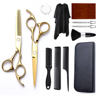 Ensemble de ciseaux de coiffeur de haute qualité ciseaux à cheveux ensemble de ciseaux de salon durables maquillage de beauté ensemble de ciseaux de coiffeur avec logo personnalisé