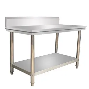 Mesa de trabajo de acero inoxidable de gran oferta para equipo de cocina comercial