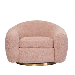 Sillón Individual de Tela Rosa Estilo Cremoso para Sala de Estar, Muebles para Niñas, Interior del Hogar, Villa, Loft, Apartamento, Sillas Minimalistas - Product Image 6