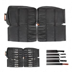 BSCI Factory HOT Sale Multifunctional RPET <b>Backpack</b> Custom <b>Recycled</b> Kitchen Cooking Portable Knife Bag for Chefs Special Purpose - Product Image 5