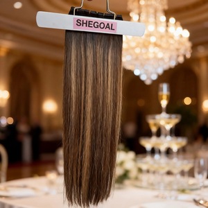 Extensioni per capelli Premium Genius Weft 100% umani, per intrecciare, con cuticole allineate, possono essere decolorate in biondo <span class=keywords><strong>chiaro</strong></span> - Product Image 4