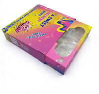 Boîte cadeau coulissante en papier imprimé à dégradé de couleurs, avec plateau de séparation en plastique pour l'emballage de bonbons et de snacks, vente en gros