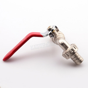 Grifo de Exterior Kangweishen de una Sola Manija, Grifo de Jardín de Latón Montado en la Pared con Palanca Roja Anticorrosión - Product Image 4