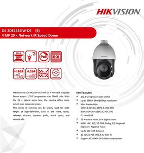 กล้องวงจรปิด <span class=keywords><strong>Hikvision</strong></span> รุ่น <span class=keywords><strong>DS</strong></span>-<span class=keywords><strong>2DE7A432IW</strong></span>-<span class=keywords><strong>AEB</strong></span>(<span class=keywords><strong>T5</strong></span>) ขนาด 7 นิ้ว ความละเอียด 4 MP ซูม 32 เท่า ใช้เทคโนโลยี DarkFighter ระยะอินฟราเรด 200 ม. กล้องโดมแบบเน็ตเวิร์คความเร็วสูง - Product Image 6