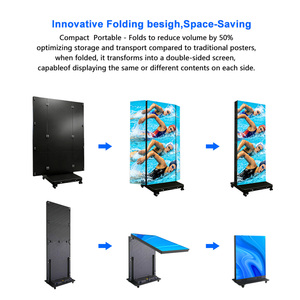Display LED Pubblicitario Digitale P2.5 P1.5 P1.2 GOB Pieghevole da Interno a Doppia Faccia, Schermo LED Tri-Fold - Product Image 4
