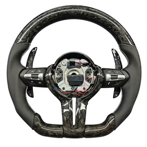 Volant personnalisé en fibre de carbone avec surpiqûres de couleur personnalisée pour BM/W Série 3 Série 5 M Sport Modèle intérieur - Product Image 4