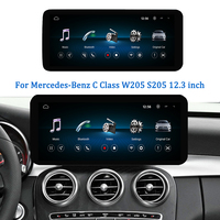 Lecteur vidéo de navigation Carplay LELV Système Linux pour Mercedes-Benz Classe C W205 S205 12,3 pouces Android Auto