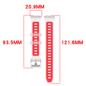 Bracelet de montre pour <span class=keywords><strong>Huawei</strong></span> <span class=keywords><strong>Band</strong></span> 11 Pro, bracelet de remplacement en silicone, bracelet souple réglable en TPU transparent - Product Image 3