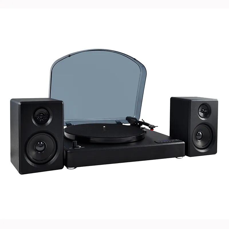 Classical音楽Record Player 2個Speaker LED Digital Display Turntable Player